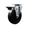Service Caster 5'' Soft Rubber Wheel Swivel Top Plate Caster with Posi Brake SCC-20S514-SRS-PLB - alternate 1